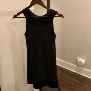 Express XS Black Dress/Tunic with embellishments